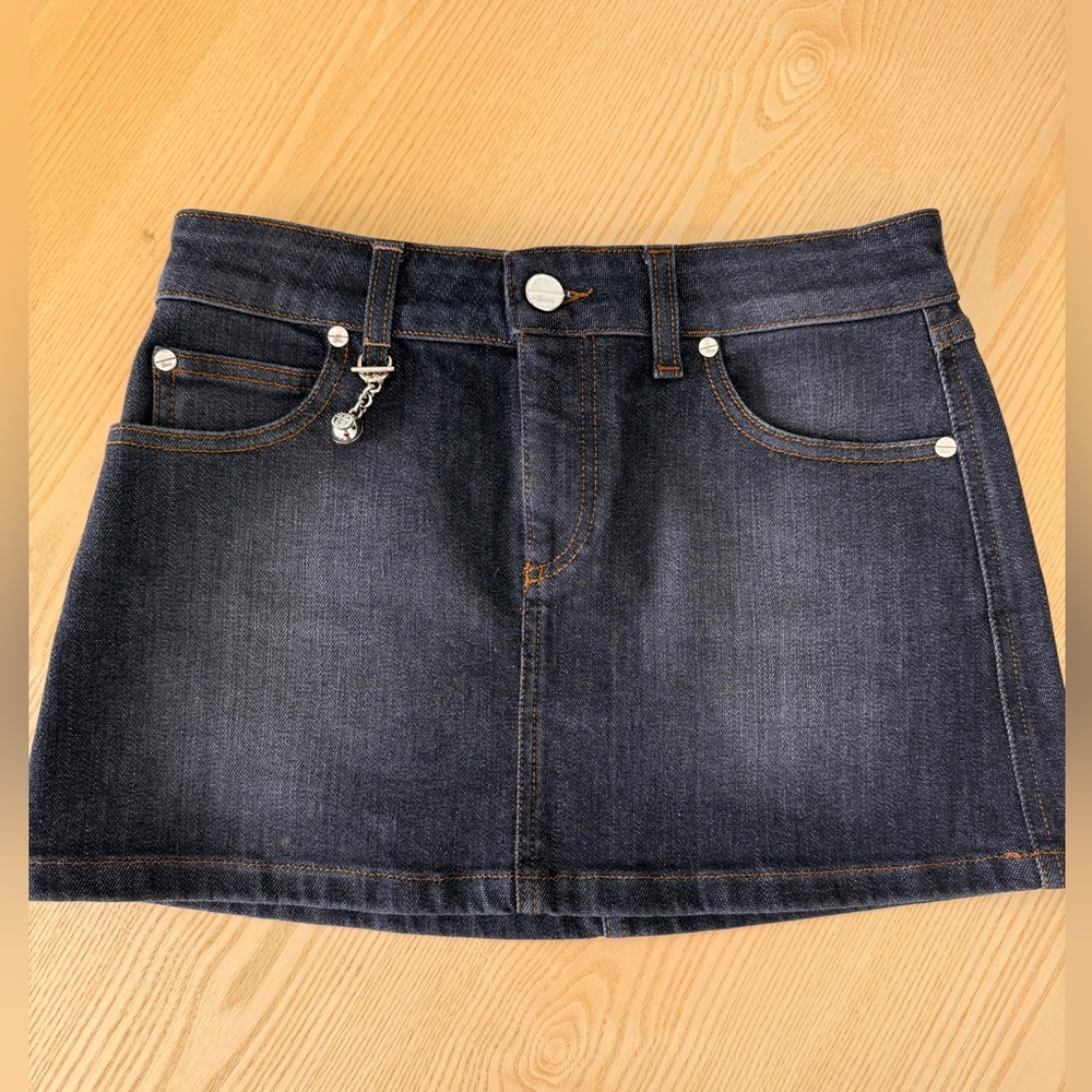 Gucci demim mini skirt